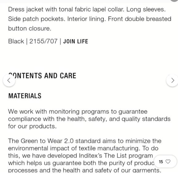 ZARA BLACK COLLARED DOUBLE-BREASTED BLAZER JACKET DRESS WITH POCKETS SIZE M NWT - Picture 8 of 10